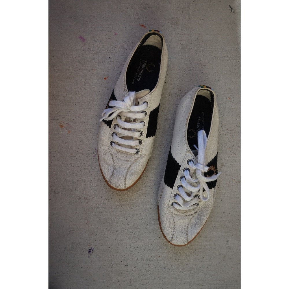 Fred Perry Bradley Wiggins "Shadley Wooling" Tennis Shoes Sneakers Mens size 7.5